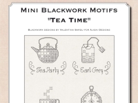 Mini motivi Blackwork: L’ora del tè - Ebook da scaricare