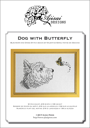 Valentina Sardu - Dog with butterfly – Schema cartaceo