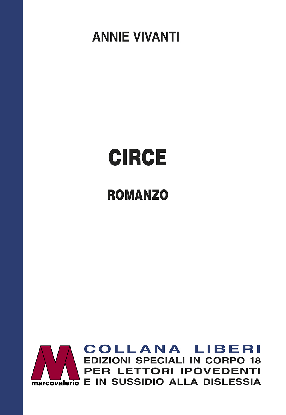Annie Vivanti <br />Circe <br />in edizione speciale corpo 18 <br />per lettori ipovedenti